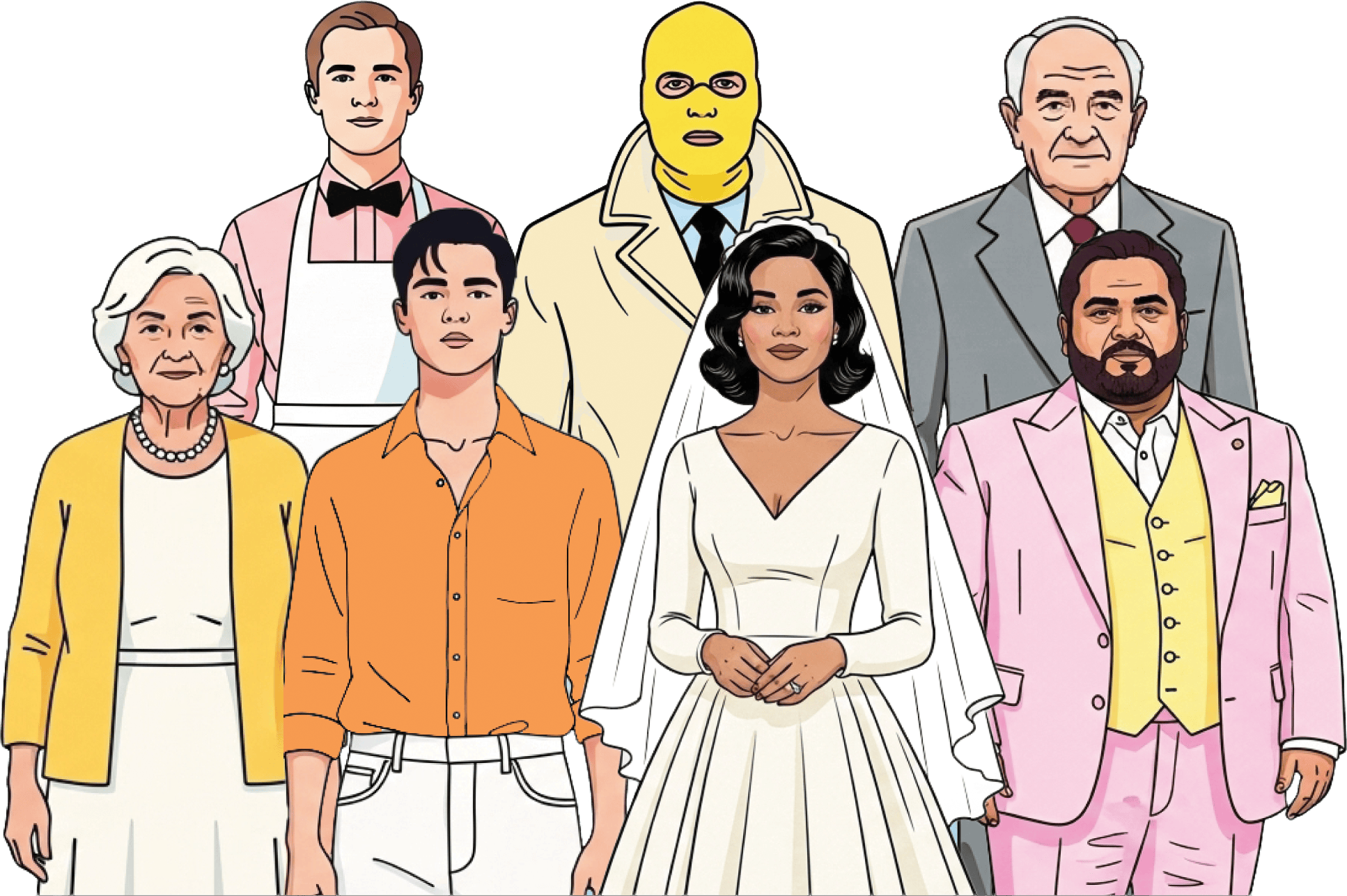 The seven characters of Freddy: The Sketch Show
